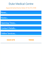 Mobile Screenshot of dukemedicalcentre.com